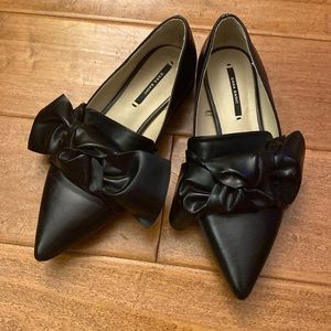 Zara Pointy Flats w/Bow